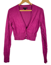 Express Sweater Shrug Sz Large Bolero Button Knit Pink Womens Y2K Prince... - $39.73