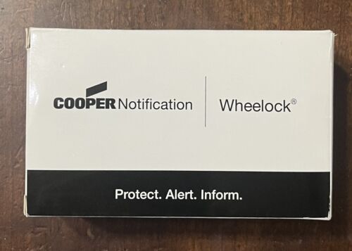 Cooper Wheelock MIZ-24S-W 16-33 V DC White FIRE ALARM HORN New in Box (m... - $14.73