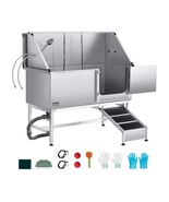 VEVOR 62 Inch Stainless Steel Dog Washing Station, Pet Grooming Tub (Rig... - $1,759.84 CAD
