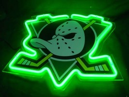 NHL Anaheim Mighty Duck Neon Light Sign 10&#39;&#39; x 10&#39;&#39; - £157.80 GBP