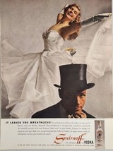 1959 Print Ad Smirnoff Vodka Husband & Wife Dancers Rod Alexander & Bambi Lynn - $17.08