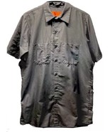 Red Kap The Porch Restaurant Size M Short Sleeve Button Down Work Shirt ... - £9.98 GBP