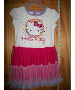 Hello Kitty Baby Clothes 18M White Sanrio Pink Sparkle Ruffle Cat Tutu D... - $19.47 CAD