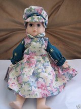 Porcelain Doll Hannah Goffa American Collection Clothes Dress Cap Toy Treasure - £11.36 GBP