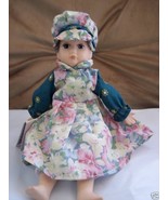 Porcelain Doll Hannah Goffa American Collection Clothes Dress Cap Toy Tr... - $19.34 CAD