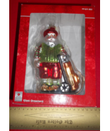 Home Holiday Decor Box Golfing Santa Christmas Decoration Golf Glass Orn... - $353.13 MXN