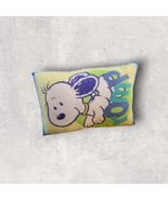 Snoopy Handmade Throw Pillow ROMP Small Baby Blue Yellow Polkadot Cloud ... - $16.50 CAD