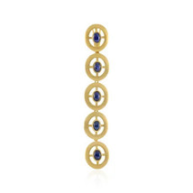 Jewelry of Venus fire Pendant of Fire Blue Star Sapphire Silver Pendant - £453.03 GBP