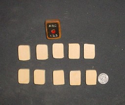 LOT of 10  MINIATURE Unfinished  Wood  SCHOOL SLATE  NEW - £1.95 GBP