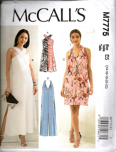 McCall's M7775 Misses 14 to 22 Mini and Maxi Dresses Uncut Sewing Pattern - £11.66 GBP