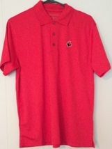 Blind Squirrel polo shirt size S men red short sleeve silky feel - £6.92 GBP