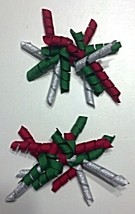 Infant Holiday/Christmas Corker Hair Bows on small plastic barrettes (Se... - £5.20 GBP