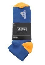 ADIDAS GOLF No Show Socks CF8355 Breathable Blue / Orange Sz 7-10.5 - £34.99 GBP