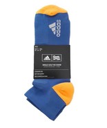ADIDAS GOLF No Show Socks CF8355 Breathable Blue / Orange Sz 7-10.5 - £34.82 GBP