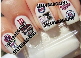 MLB MINNESOTA TWINS BASEBALL TEAM》8 Different Designs》Nail Art Decals - $9.09