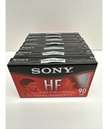 Lot of 7 Pack Sony HF 90 Minute Blank Audio Cassette Tapes High Fidelity... - $20.73 CAD