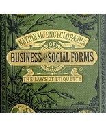 1879 National Encyclopedia Of Business And Social Forms Victorian 1st Ed... - £393.45 GBP