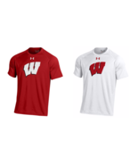 Wisconsin Badgers Mens Under Armour Sideline Tech Heatgear T-Shirt - 2XL... - €21,45 EUR