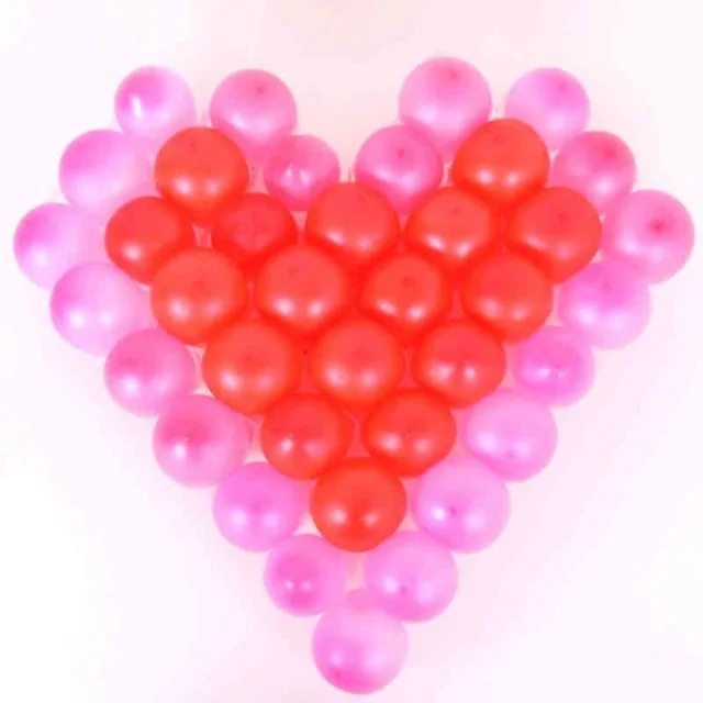 2021 Inflatable Balloon Toys Red Heart-shaped Colorful Balloons Game Toy - £12.14 GBP