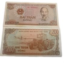 1991 Vietnam 200 Dong Banknote – Ho Chi Minh Portrait UNC - $2.45 CAD