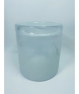 Sanblasted Vaso di Vetro - Piccolo Bianco/Trasparente 4.5 Diametro X 4.9... - £15.84 GBP