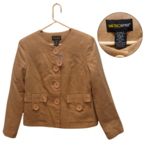 Metrostyle Women&#39;s Wool Blend Camel Jacket Size 10 - $29.70