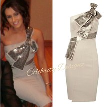 Designer Celeb Kerry Sequin Bow One Shoulder Cocktail Dress AUS STOCK RR... - $59.99