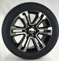 GMC 22&quot; Black &amp; Machine Replica Wheels Rims Goodyear Tires Sierra Yukon Denali - £1,943.53 GBP