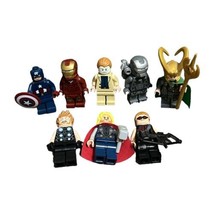 8 LEGO Marvel Minifigure War Machine Iron Man Aldrich Killian Loki Cap T... - £43.86 GBP