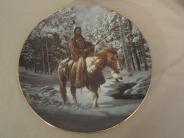 Man Who Walks Alone Collector Plate Mystic Warriors Indian Chuck Ren Native Am - $14.95