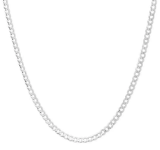 ADIRFINE 925 Sterling Silver 2.75mm Curb Link Chain - £40.99 GBP