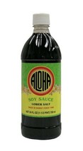 Aloha Hawaiian Soy Sauce Lower Salt 24 Oz. (Pack Of 2) - £31.64 GBP