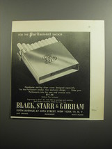 1951 Black, Starr &amp; Gorham Cigarette Cover Ad - For the Parliament smoker - £14.78 GBP