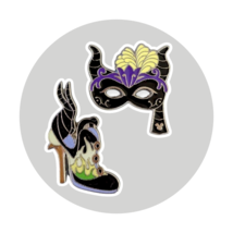 Sleeping Beauty Disney Pins: Maleficent Masquerade Mask and Fashion Shoe... - €21,34 EUR