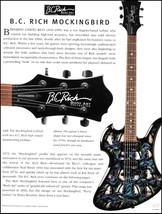 B.C. Rich Body Art Forty Lashes Mockingbird guitar pin-up history article - $4.23