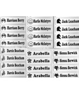 iron on labels Name school uniform Personalised pack of 1 5 10 25 30 50 ... - $1.79+