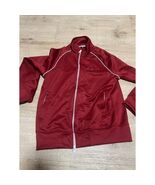 Ben Sherman Mens Burgundy Track Jacket Full Zip Size M Classic Style Pun... - $35.74