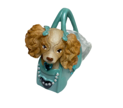 Kurt Adler Cocker Spaniel Puppy In Blue Shopping Bag  Christmas Ornament... - $11.86