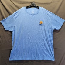 Men&#39;s Crown &amp; Ivy Aqua Round Neck w Beach Theme Short Sleeve T-Shirt Size 2XL - £7.86 GBP
