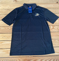 fanatics NWT $55 Nhl Ducks Men’s Short Sleeve polo shirt size M black C4 - £20.32 GBP
