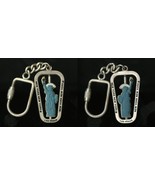 NEW YORK NEW YORK LAS VEGAS KEYCHAIN KEYRING METAL WITH SPINNER NEW - $12.95