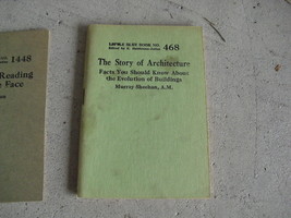 Early 1900s Booklet - Little Blue Book 468 The Story of Architecture - $17.82