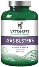 Vets Best Gas Buster Tablets for Dogs - 90 count - £17.18 GBP