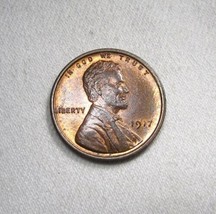 1917 Lincoln Wheat Cent VCH UNC Red Brown Coin AN284 - $68.31