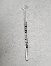 Vintage Blown Glass Swizzle Stick Stir Spoon Clear Gideon Putnam Hotel NY - £7.74 GBP
