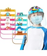 Kids Full Face Shield Mask with Elasticband Clear Visor 10 PACK SHIELD - £7.16 GBP