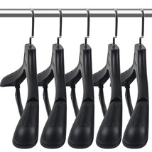 Plastic Extra Wide Shoulder Suit Hangers For Men 30 Pack Width 17.7", Black Swea - $128.99