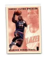 1993-94 Fleer Clyde Drexler Career Highlights #12 BLAZERS - £1.16 GBP
