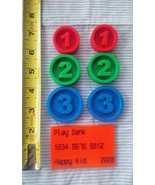 LOT 6 Replacement Coins compatible Melissa & Doug Spin Sort Swipe Cash Register - $9.50