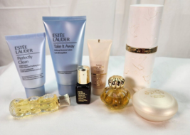 Vtg &amp; Modern Perfume Bottles &amp; Vanity Items Lot of 8 Nina Ricci Estee La... - $17.81